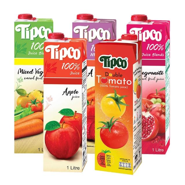 【Tipco】100%蔬果汁1000mlx3入(口味任選)