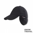 【SNOW TRAVEL】WINDBLOC防風保暖遮耳棒球帽(黑色)