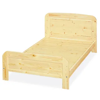 【顛覆設計】松木實木3.5尺單人床架(實木床板)