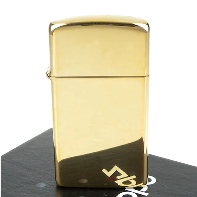 【ZIPPO】美系-Solid Brass-純銅高磨光金色鏡面打火機(窄版)