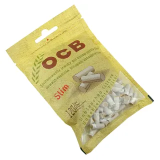 【OCB】法國進口捲煙用6mm環保濾嘴-120粒裝*2包