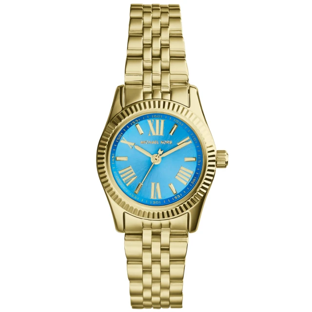 【Michael Kors】幸福低喃時尚都會腕錶-水藍(MK3271)