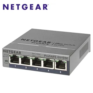 【Netgear】5埠Giga簡易網管型交換器(GS105E)