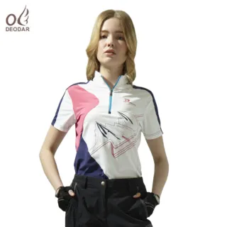 【DEODAR】DEODAR 女款彈性機能吸濕透氣立領衫
