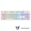 【TESORO鐵修羅】Excalibur RGB V2神劍幻彩版機械式鍵盤-青軸中文白