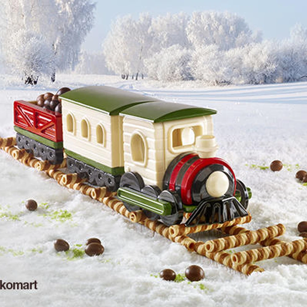 【義大利製SiliKoMart】巧克力火車Magic Train DIY模具