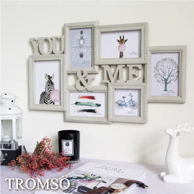 【TROMSO】北歐刷木紋YOU&ME6框組(組合相框6框組)/