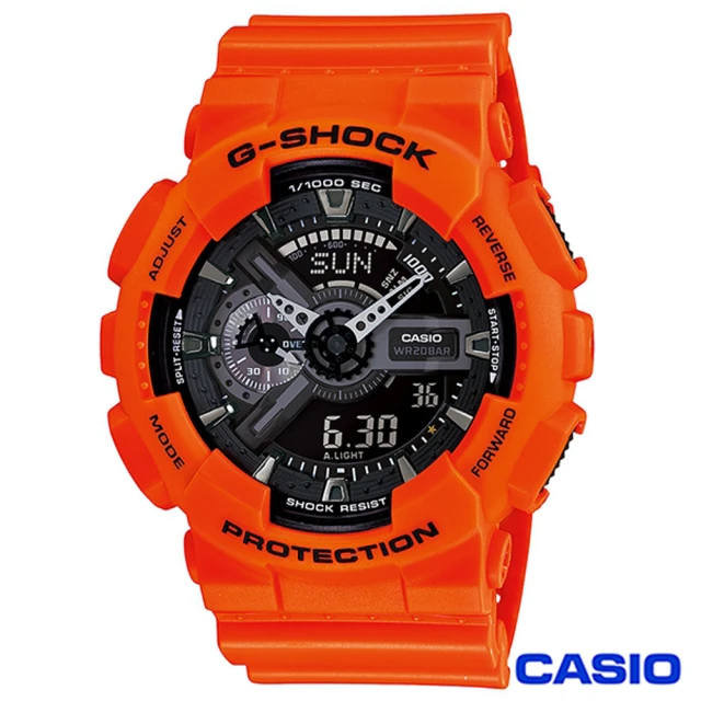 【CASIO卡西歐】榮耀之星魅力時尚雙顯運動腕錶(GA-110MR-4A)