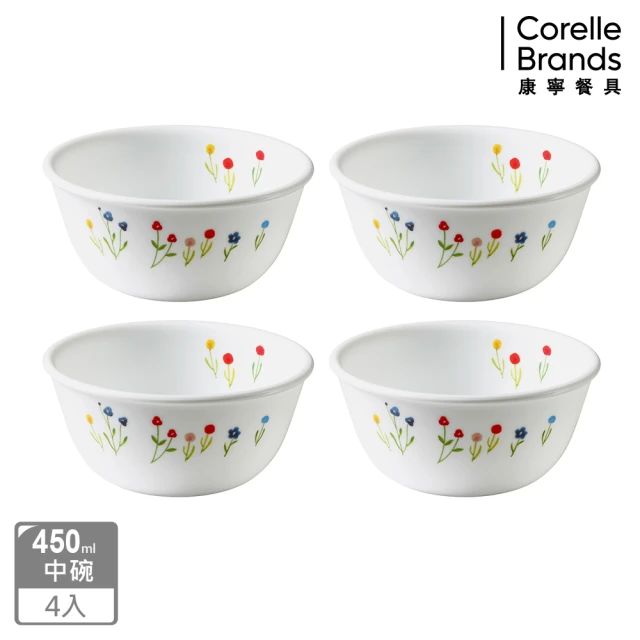 【CORELLE 康寧餐具】春漾花朵4件式餐碗組(401)