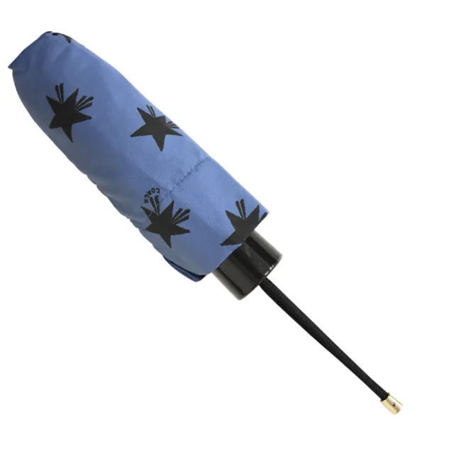 【COACH】時尚經典輕量型晴雨傘(藍色五角星)