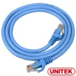 【UNITEK】24K鍍金頭CAT6網路線15M藍色(Y-C814ABL)