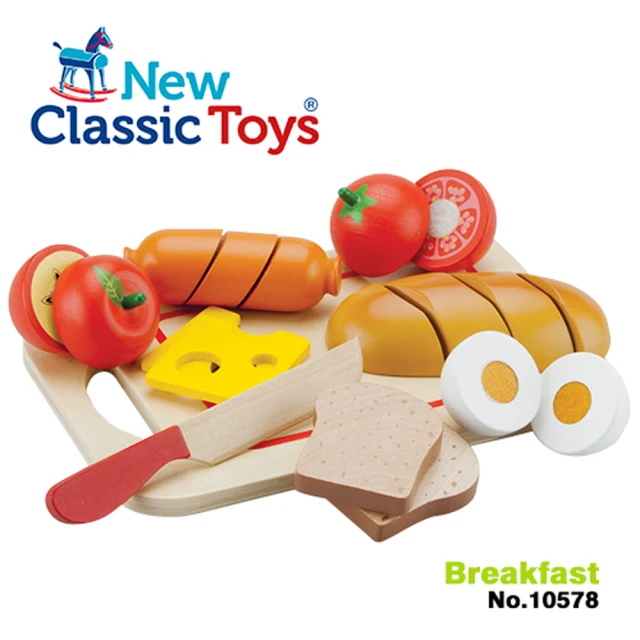 【荷蘭New Classic Toys】輕食早餐切切樂10件組(10578)