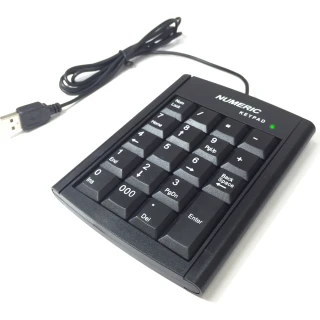 19鍵USB數字鍵盤 USB鍵盤 會計鍵盤 有線鍵盤