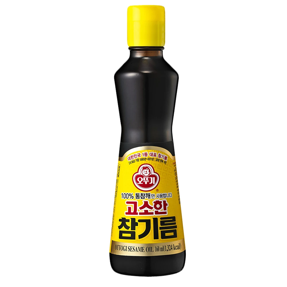 【韓國不倒翁OTTOGI】100%純芝麻油(160ml)