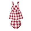 【baby童衣】任選 荷葉邊造型吊帶連身套裝 73001(深紅)