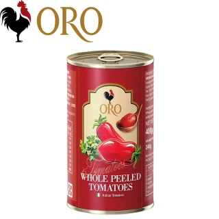 【義大利ORO】去皮整顆番茄(400g/罐)