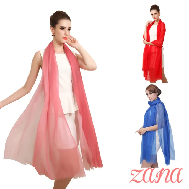 【Zana】SGS驗證300支紗100%cashmere 白山羊絨超大規格頂級戒指絨圍巾(15色任選)