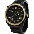 【elegantsis】Army 特務風雲日期時尚手錶-黑金/46mm(ELJT47-PB10MA)