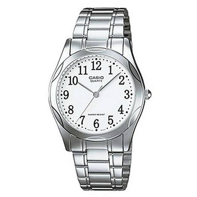 【CASIO】素雅大方指針設計腕錶-數字白面(LTP-1275D-7B)