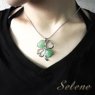 【Selene珠寶】浪漫東菱玉四葉草項鍊