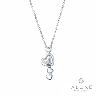 【ALUXE亞立詩】Shine系列 10K金愛的圓舞曲鑽石項鍊