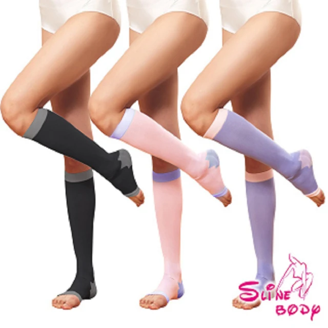 【S LINE BODY】《3入組》超強版240D懶人魔法美形睡眠襪(小腿襪/機能襪/塑身/雕塑/襪子/長襪)