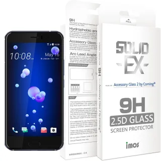 【iMOS】HTC U11 黑邊(2.5D 滿版玻璃 螢幕保護貼)