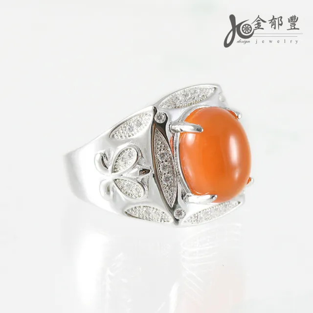 【金郁豐】華麗天然南紅瑪瑙戒