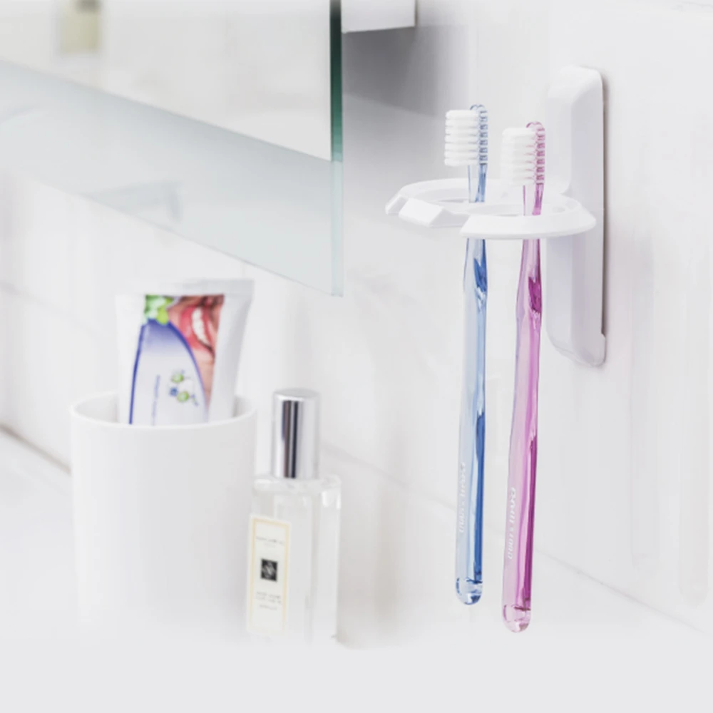 【3M】無痕防水收納-浴室牙刷架 免釘免鑽