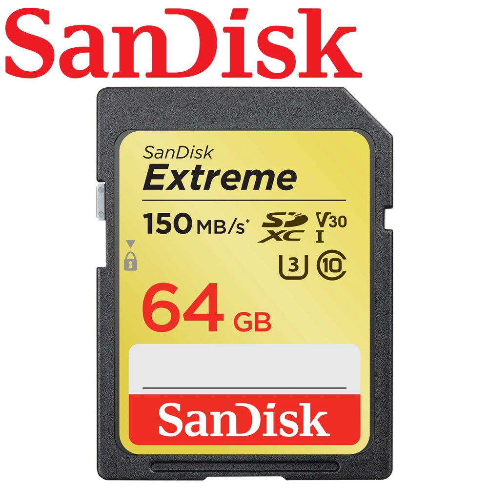 【SanDisk 晟碟】64GB 150MB/s Extreme SDXC SD UHS-I V30 U3 記憶卡(平輸)