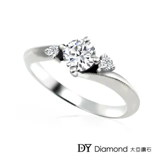 【DY Diamond 大亞鑽石】18K金 0.20克拉 時尚鑽石女戒
