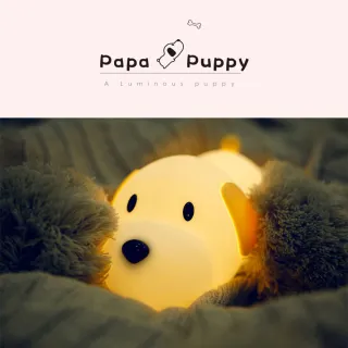 【papa puppy】LED小狗伴睡燈/小夜燈(床頭燈 氣氛燈 USB供電 交換禮物 聖誕/耶誕/生日禮物)