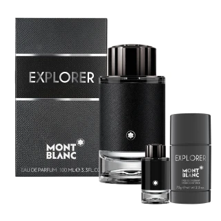 【MONTBLANC 萬寶龍】探尋旅者男性淡香精100ml(贈隨機體香膏75g+小香*1.線上逛百貨.公司貨)