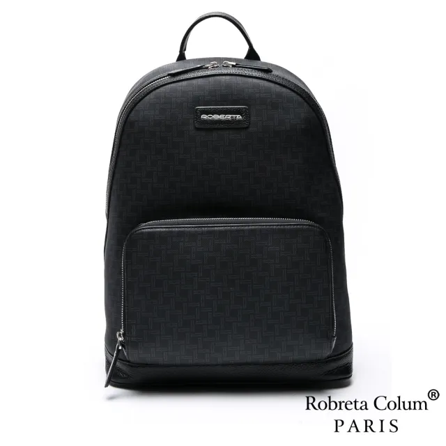 【Roberta Colum】雙11 真皮包包  商務精英尊爵牛皮後背包