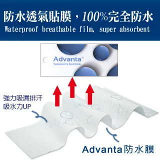【MIT iLook】100%防水物理性防蹣天絲透氣床包保潔墊(單3尺/單3.5尺/雙人/加大)
