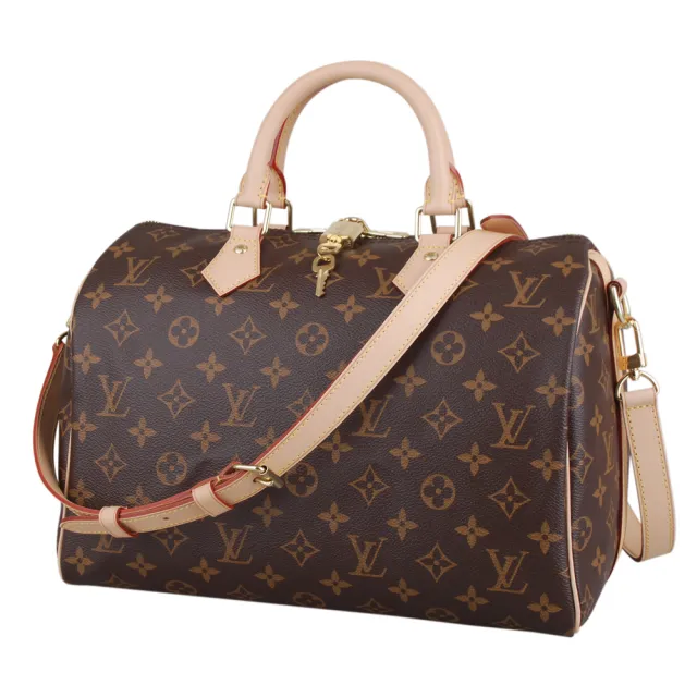 【Louis Vuitton 路易威登】LV M41112 經典Monogram SPEEDY 30手提/斜背波士頓包(附背帶)