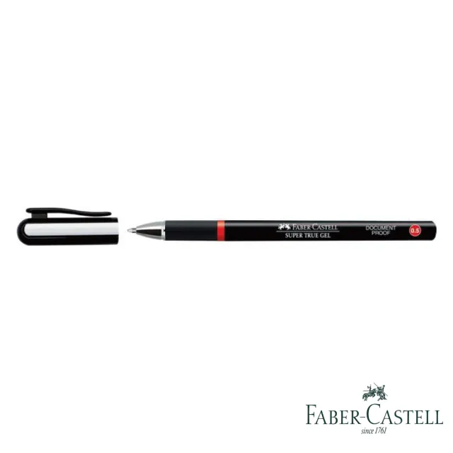 【Faber-Castell】FABER- CASTELL 超溜 ㄉㄨㄞ ㄉㄨㄞ 原子筆 0.5mm 10入(紅)