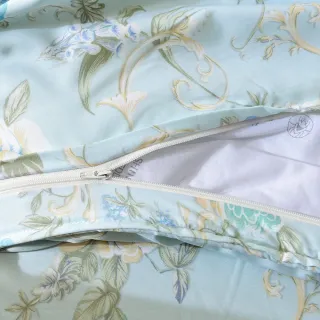 【Betrise】綠芙-單人-環保印染抗菌天絲二件式枕套床包組