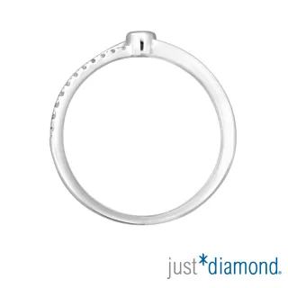 【Just Diamond】18K金鑽石戒指-愛•焦點