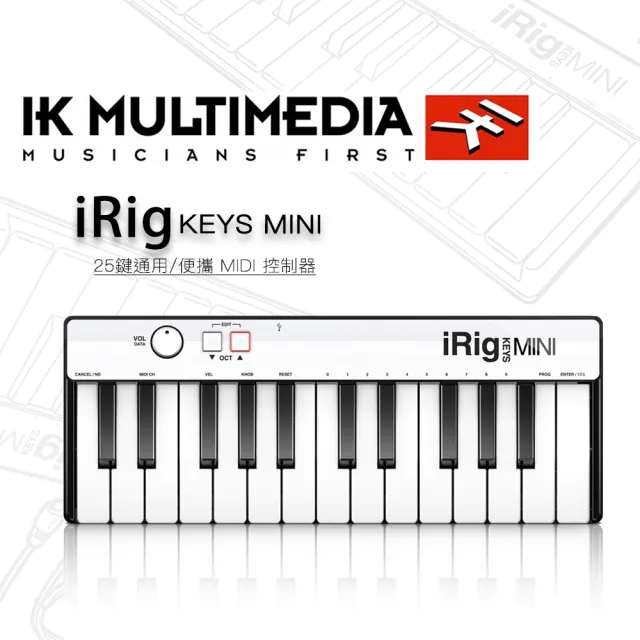 【IK Multimedia】iRig Keys mini  /公司保固貨 /25迷你鍵MIDI鍵盤(iRig Keys mini)