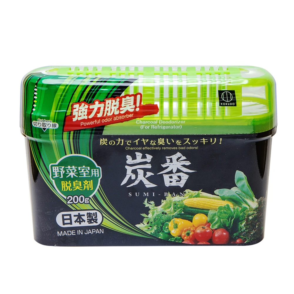 【日本小久保KOKUBO】炭番 冰箱蔬果室用除臭劑200g