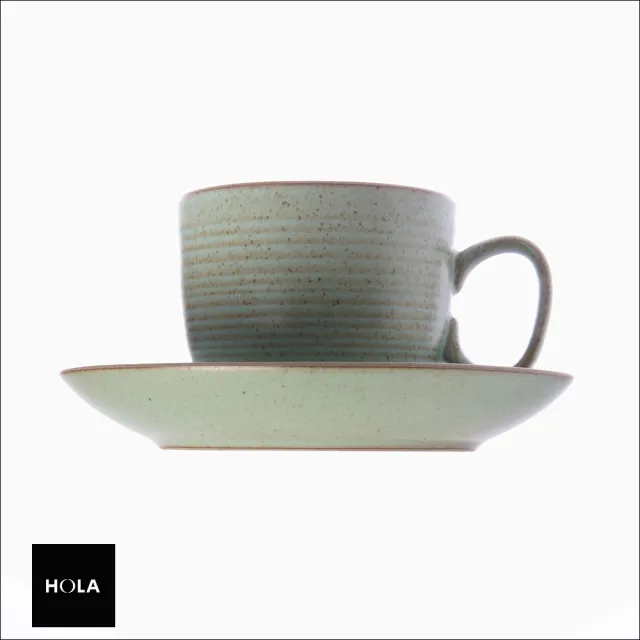 【HOLA】日式樸石陶瓷咖啡杯盤組