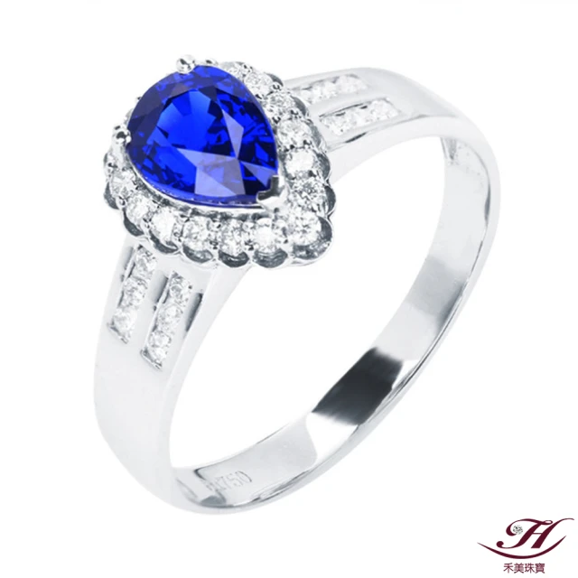 【禾美珠寶】天然皇家藍藍寶石戒指ES129(18K金)