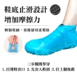 【OZAWA 大澤】M號 升級款止滑耐磨防水雨鞋套 x3入(可水洗重複使用 仿輪胎紋防滑矽膠鞋套 輕巧可攜帶)