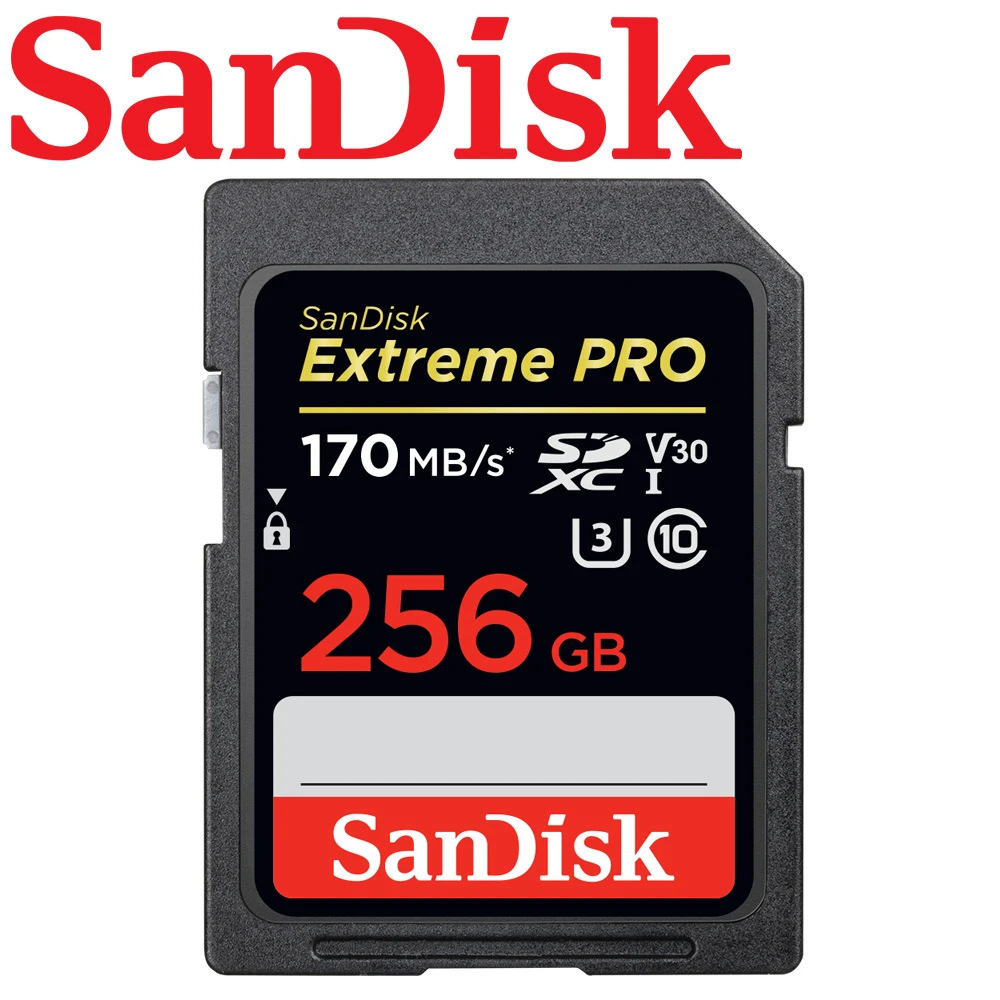 【SanDisk 晟碟】256GB 170MB/s Extreme PRO SDXC SD UHS-I V30 U3 記憶卡(平輸)