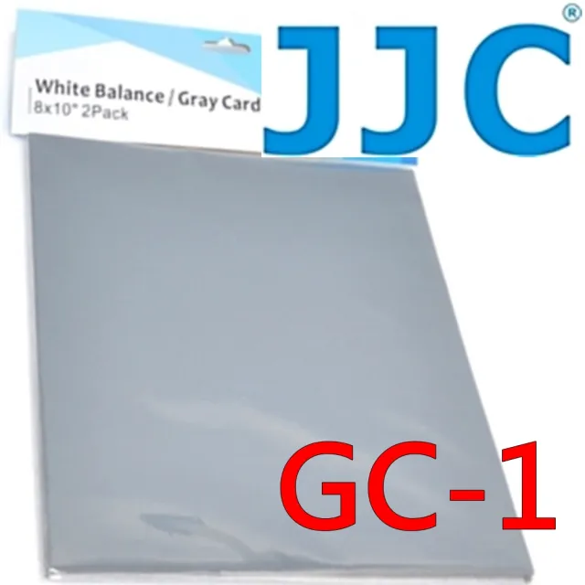 【JJC】二合一18%灰卡+90%反射白平衡卡2片裝GC-1(A4大小約20x25cm