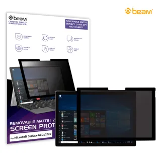【BEAM】Microsoft Surface Go 2/2020 重覆黏貼式防窺螢幕保護貼(Microsoft 防窺 螢幕保護貼)
