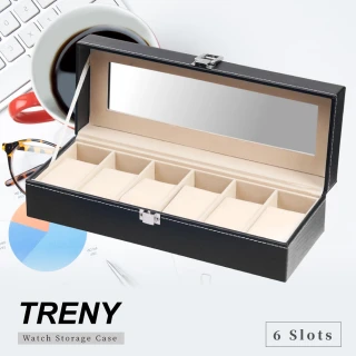【TRENY】6位 手錶收納盒 - 經典皮革(錶盒)