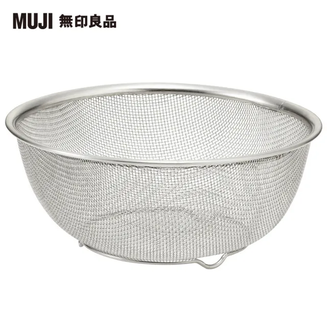 【MUJI 無印良品】不鏽鋼網籃/S/16.5cm/附網腳