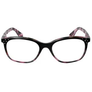 【KEL MODE】台灣製造 高檔濾藍光老花眼鏡-獨家設計超輕!! 粉色花紋款(#3008-C245)